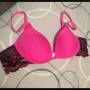 Candies Pink Floral Bra